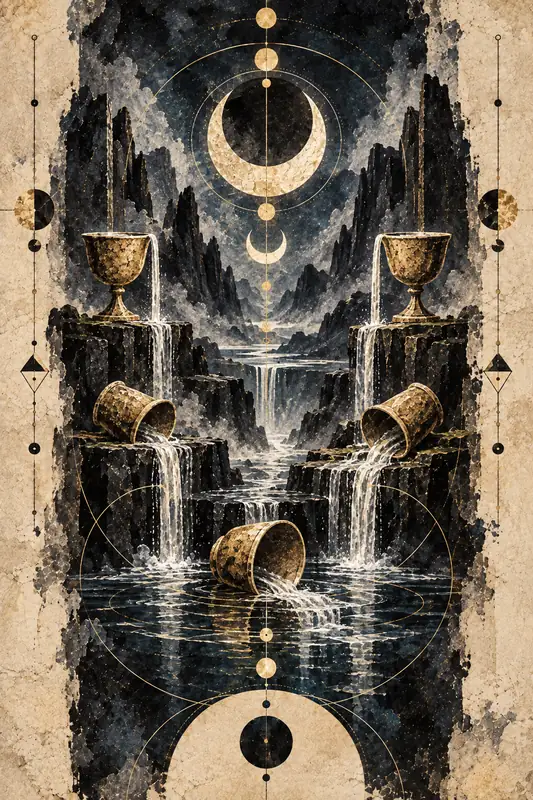 Five of Cups — Dream Logic Tarot