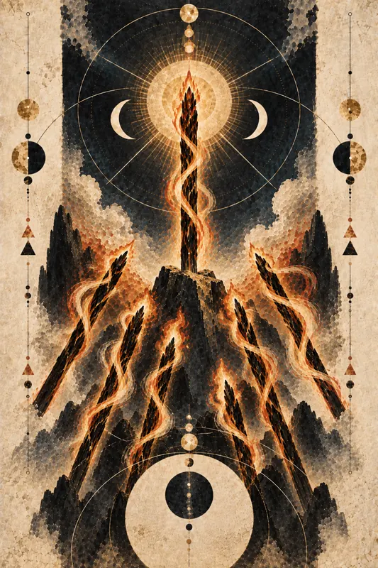 Seven of Wands — Dream Logic Tarot
