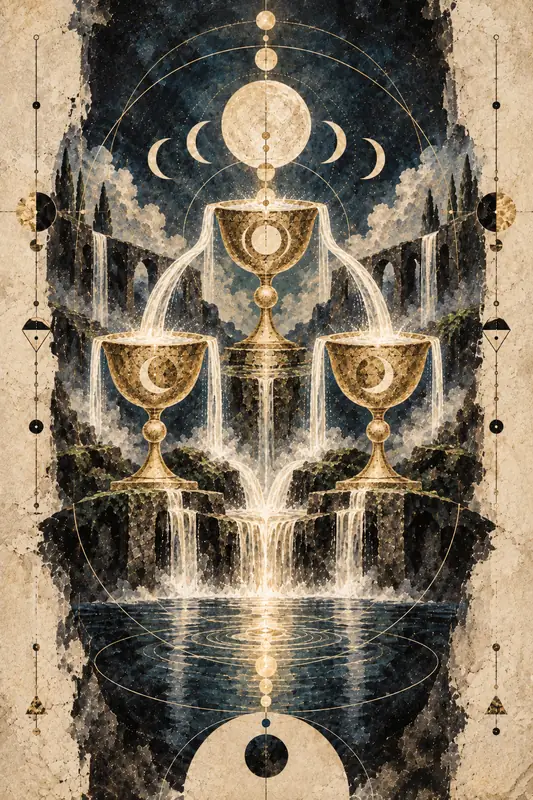Three of Cups — Dream Logic Tarot