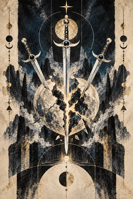 Three of Swords — Dream Logic Tarot