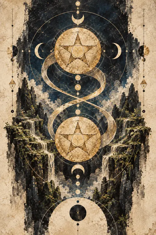 Two of Disks — Dream Logic Tarot